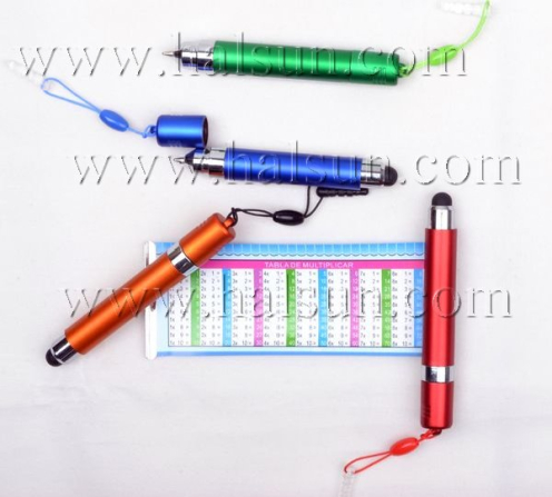 Promotional Mini Banner Stylus Pens, mini stylus touch pull out pens