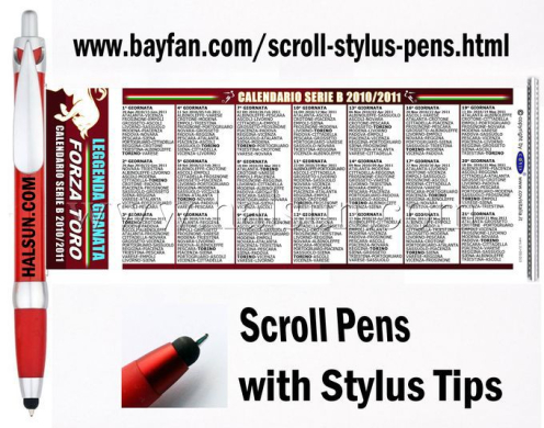 Scroll Stylus Pens,HSBANNERSTYLUS-9SO