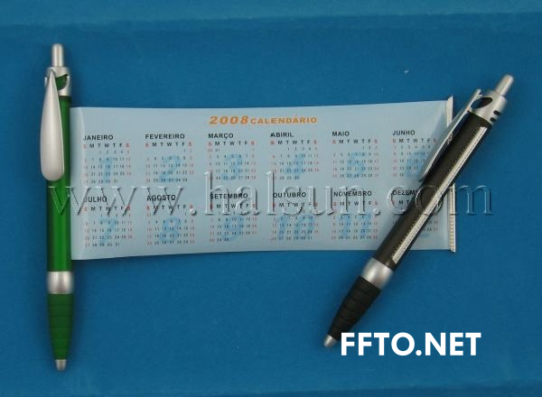 pen with pull out calendar,HSBANNER-9PS