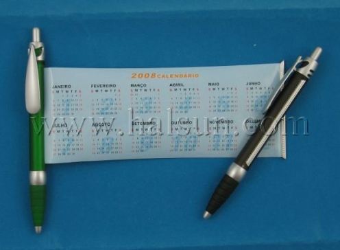 pen with pull out calendar,HSBANNER-9PS
