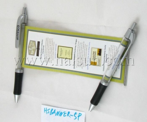 pens with pull out image,HSBANNER-5P
