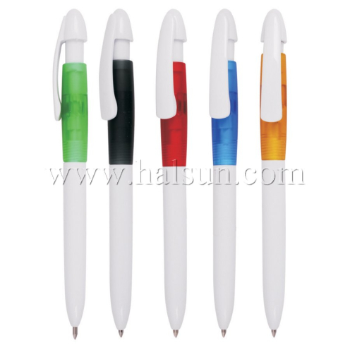 Plastic Ball Pens, HSCJ1041,white barrel ball pens
