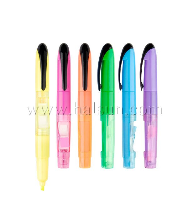 multi function highlighters,memo highlighter,fluorescent pens with buildin memo,Promotional Ballpoint Pens,Custom Pens,HSHCSN0068