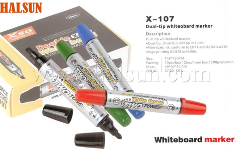Dual tip whiteboard marker,HSZCX-107