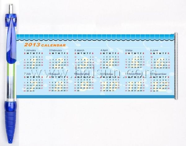 calendar pull out pens