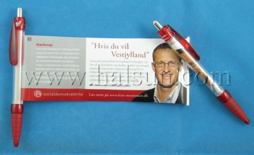 Political Election Pen,Political Campain Pen,Pen with pull out image, HSBANNER-9