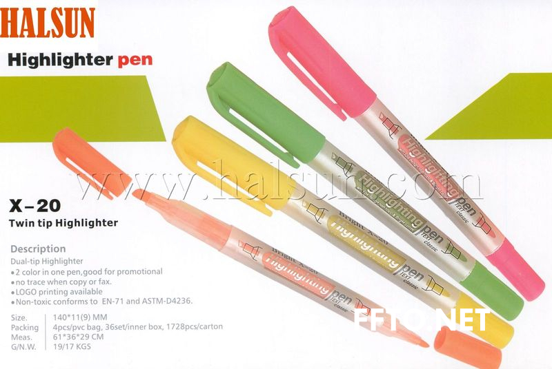 Dual tip Highlighter,HSZCX-20