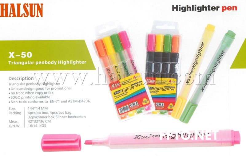 Triangle barrel highlighter,HSZCX-50