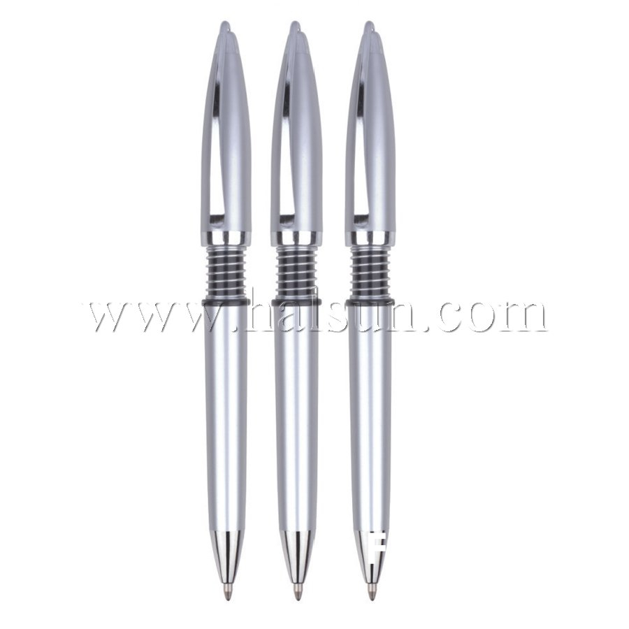 Metal Clip Plastic Barrel Ball Pens, HSCJ1044 Metal Clip Plastic Barrel Ball Pens, HSCJ1044