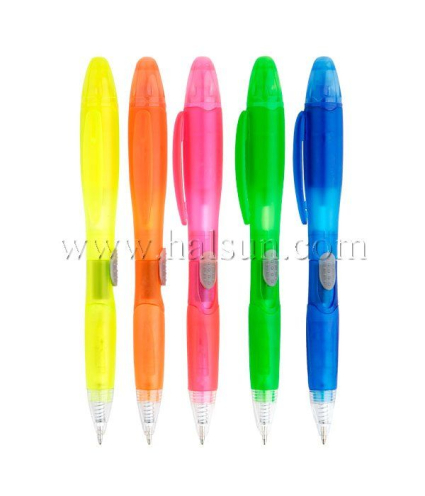 2 in one Ballpoint Pen with highlighter, Multi function pens,Promotional Ballpoint Pens,Custom Pens,HSHCSN0030
