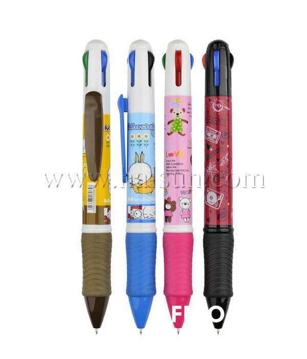 4 in 1 multi color pens,4 color pens,multi color pens,blue red black green pens,,Promotional Ballpoint Pens,Custom Pens,HSHCSN0063