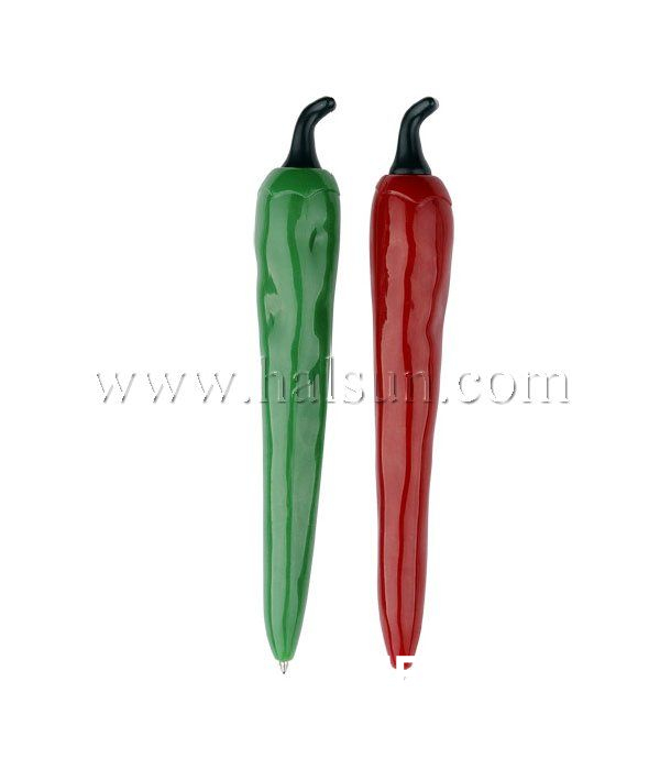 Chili Pens,Red Chili Pens, Green Chili Pens,Promotional Ballpoint Pens,Custom Pens,HSHCSN0014