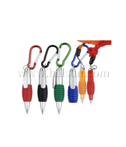 Mini Pens with Metal carabiner or lanyard,Promotional Ballpoint Pens,Custom Pens,HSHCSN0234