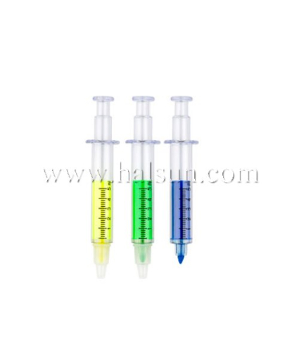 Syringe Highlighter, Fluorescent Injector Pens,,Promotional Ballpoint Pens,Custom Pens,HSHCSN0218
