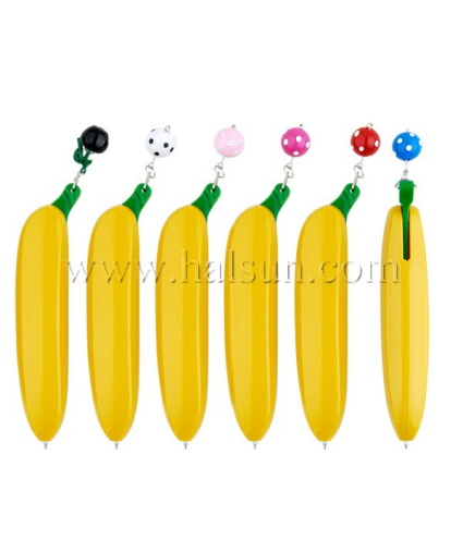 banana pens with a small ball, banana pen,novelty pens,,Promotional Ballpoint Pens,Custom Pens,HSHCSN0049