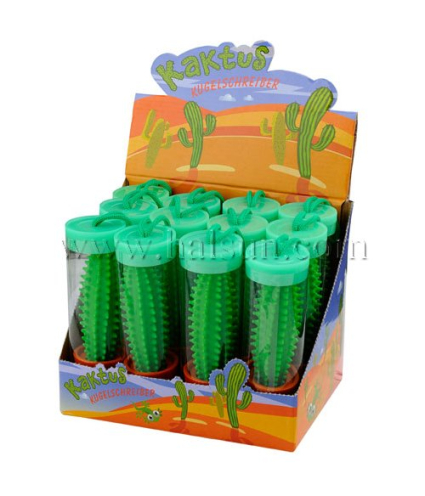 cactus pens with base in PVC tube and in display box,Promotional Ballpoint Pens,Custom Pens,HSHCSN0078