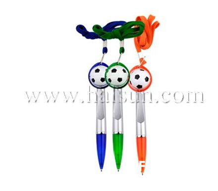 lanyard football pens,mini football pens with rope,neck pens,,Promotional Ballpoint Pens,Custom Pens,HSHCSN0127