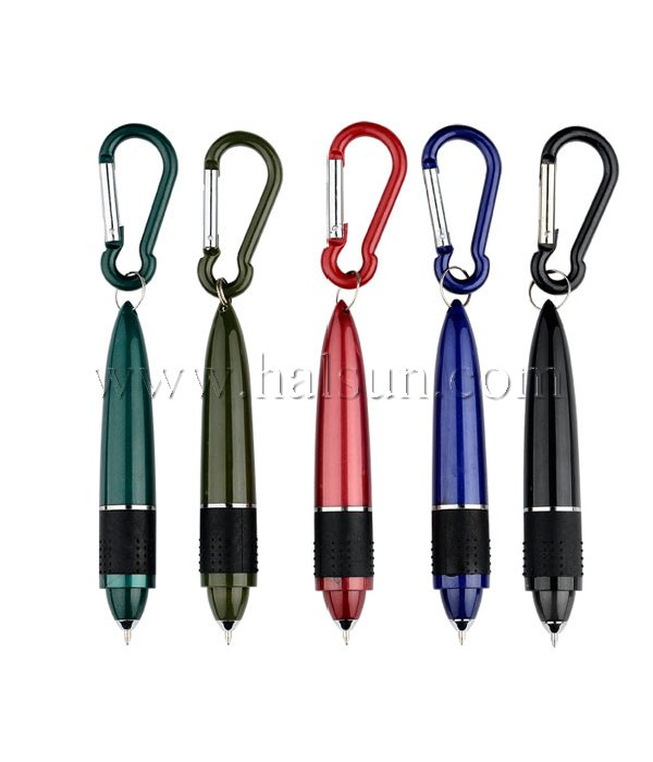 mini carabiner pens, aluminum carabiner pens,metal carabiner,Promotional Ballpoint Pens,Custom Pens,HSHCSN0251
