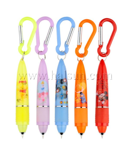 mini pen with aluminum carabiner,Promotional Ballpoint Pens,Custom Pens,HSHCSN0106